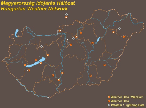 Mesomap of Hellas Weather Network Stations
